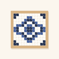 Blue & White Forever needlepoint canvas design