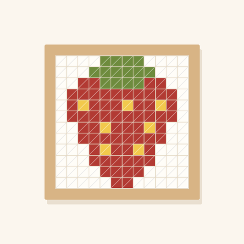 Berry Into You needlepoint canvas design